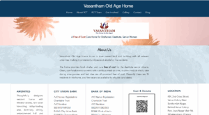 7. Vasantha Memorial Trust Old Age Home