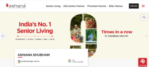 12. Ashiana Subham Retirement Homes